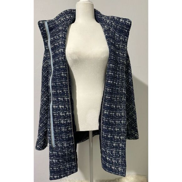 J.Crew Factory Tweed city coat size 14 - Picture 8 of 9